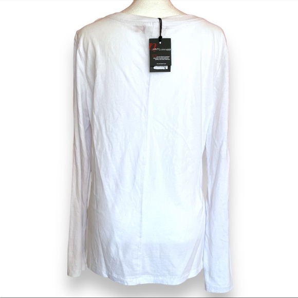 NWT n:philanthropy* Vicki V-Neck Cut Out Long Sleeve Shirt Size Med - Picture 5 of 13